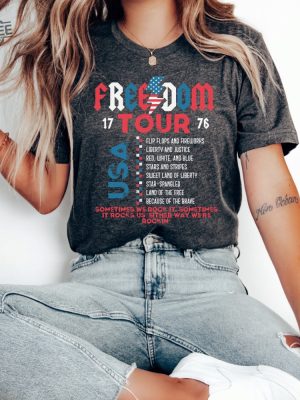 Retro America Tour Shirt 4Th Of July Shirt 1776 Independence Day Tee Freedom Shirt Usa T Shirt Memorial Day Shirt Patriotic American Unique revetee 2