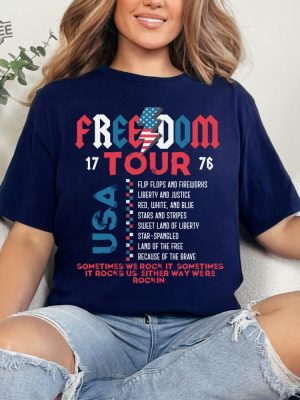 Retro America Tour Shirt 4Th Of July Shirt 1776 Independence Day Tee Freedom Shirt Usa T Shirt Memorial Day Shirt Patriotic American Unique revetee 3