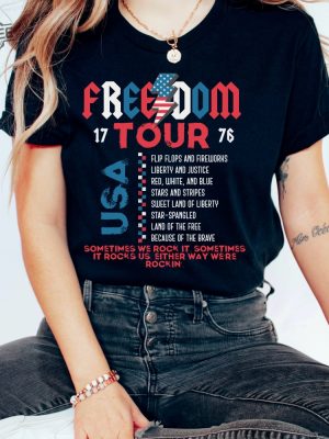 Retro America Tour Shirt 4Th Of July Shirt 1776 Independence Day Tee Freedom Shirt Usa T Shirt Memorial Day Shirt Patriotic American Unique revetee 4