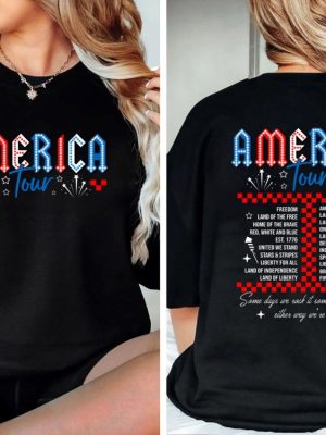 Retro America Tour Shirt 4Th Of July Shirt Independence Day Shirt America Shirt Usa Shirt American Flag Shirt Memorial Day Shirt Unique revetee 2