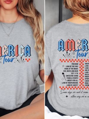 Retro America Tour Shirt 4Th Of July Shirt Independence Day Shirt America Shirt Usa Shirt American Flag Shirt Memorial Day Shirt Unique revetee 3