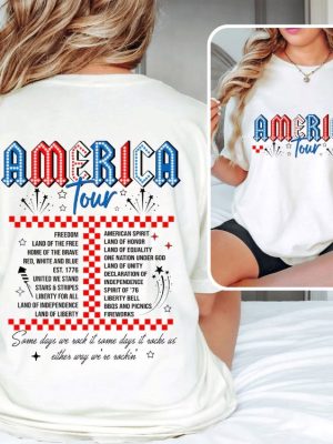 Retro America Tour Shirt 4Th Of July Shirt Independence Day Shirt America Shirt Usa Shirt American Flag Shirt Memorial Day Shirt Unique revetee 4