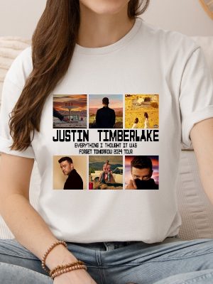 2024 Justin Timberlake Tour Shirt Forget Tomorrow World Tour Hoodie Justin Timberlake Concert Group Shirt Unique revetee 3