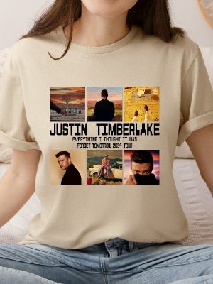 2024 Justin Timberlake Tour Shirt Forget Tomorrow World Tour Hoodie Justin Timberlake Concert Group Shirt Unique revetee 4