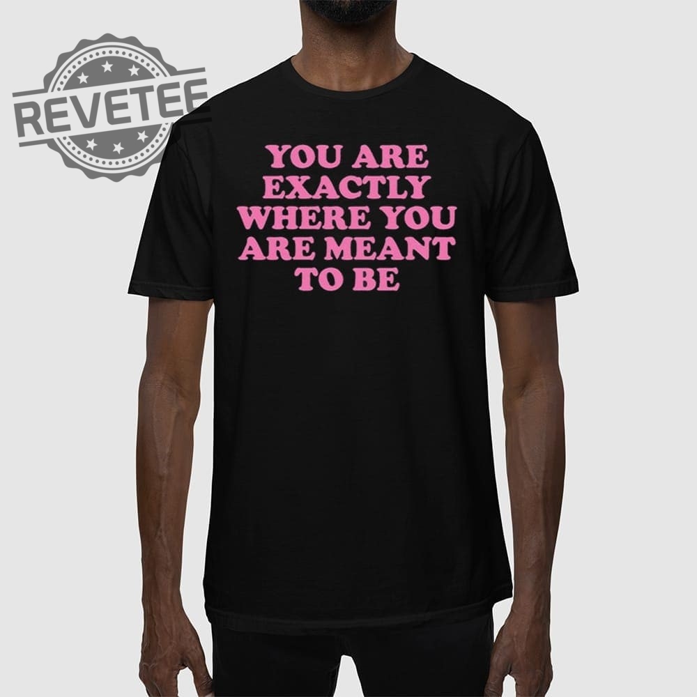 You Are Exactly Where You Are Meant To Be T Shirt You Are Exactly Where You Are Meant To Be Hoodie