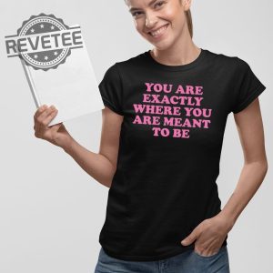 You Are Exactly Where You Are Meant To Be T Shirt You Are Exactly Where You Are Meant To Be Hoodie revetee 2