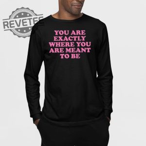You Are Exactly Where You Are Meant To Be T Shirt You Are Exactly Where You Are Meant To Be Hoodie revetee 3