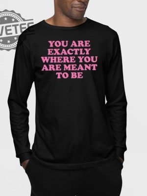 You Are Exactly Where You Are Meant To Be T Shirt You Are Exactly Where You Are Meant To Be Hoodie revetee 3