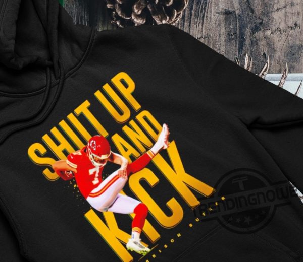 Harrison Butker Shut Up And Kick Shirt Harrison Butker Shirt Harrison Butker Kansas City Chiefs Shut Up And Kick Shirt trendingnowe 1
