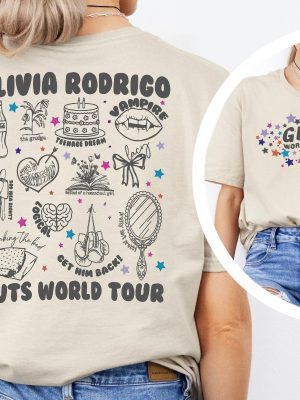 Olivia Rodrigo Guts World Tour Shirt Guts Tour 2024 Shirt Concert Shirt Olivia Rodrigo Fans Shirt Olivia Rodrigo Albums Unique revetee 3