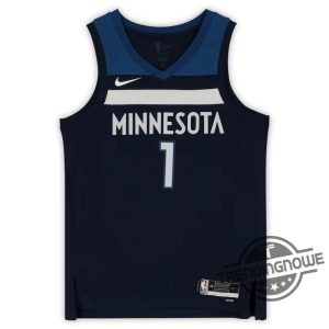 Anthony Edwards Jersey Anthony Edwards Minnesota Timberwolves Autographed Nike 2022 2023 Icon Swingman Jersey trendingnowe 3