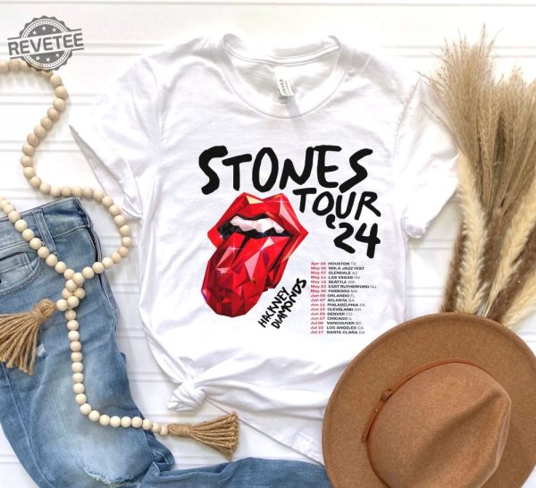 The Rolling Stones Hackney Diamonds Tour 2024 Schedule List Shirt Rolling Stones 2024 Hackney Diamonds Tour Shirt Rolling Stones Concert Nyc revetee 2