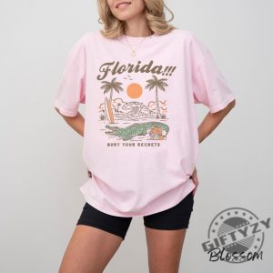 Florida Tortured Poets Taylor Florence Tropical Bury Regrets Aesthetic Swiftie Shirt giftyzy 3