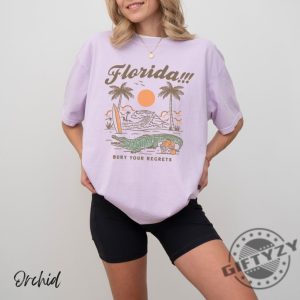 Florida Tortured Poets Taylor Florence Tropical Bury Regrets Aesthetic Swiftie Shirt giftyzy 7