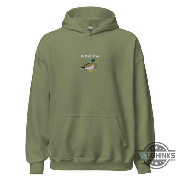 embroidered what the duck t shirt sweatshirt hoodie trendy and stylish