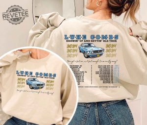 Luke Combs 2024 Tour Shirt Luke Combs Growin Up Tour Shirt Retro Luke Combs Country Design Shirt Unique revetee 1