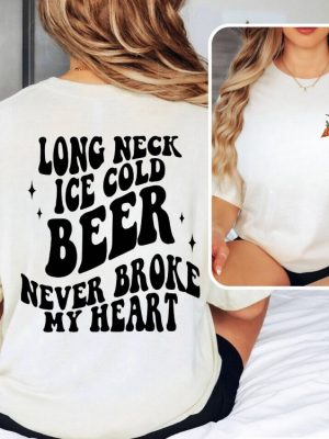 Luke Combs Beer Never Broke My Heart Shirt Country Concert Shirt Western Rodeo Tee Luke Combs Tour 2024 Merch Unique revetee 5