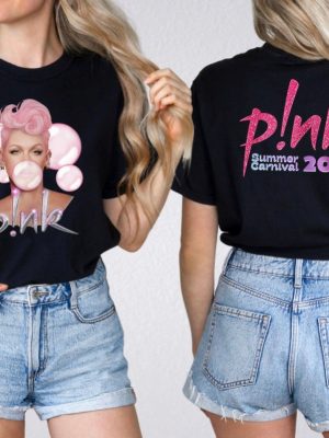 P Nk Pink Singer Summer Carnival 2024 Tour Shirt Pink Fan Lovers Shirt Trustfall Album Shirt Pink Summer Carnival 2024 Unique revetee 3