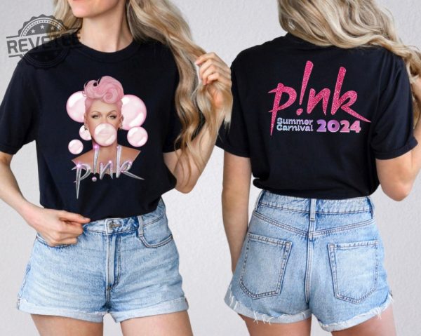 P Nk Pink Singer Summer Carnival 2024 Tour Shirt Pink Fan Lovers Shirt Trustfall Album Shirt Pink Summer Carnival 2024 Unique revetee 3