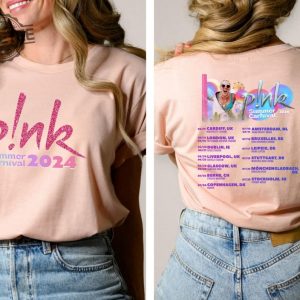 Pink Singer Summer Carnival 2024 Tour Shirt Pink Fan Lovers Shirt Music Tour 2024 Shirt Pink Summer Carnival 2024 Unique revetee 6