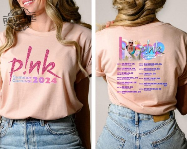 Pink Singer Summer Carnival 2024 Tour Shirt Pink Fan Lovers Shirt Music Tour 2024 Shirt Pink Summer Carnival 2024 Unique revetee 6