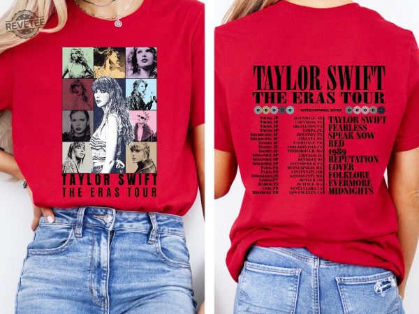 Eras Tour Shirt Eras Tour Concert Shirt Eras Tour Movie Shirt Taylor Swift Merch Concert Shirt Custom Eras Tour Shirt revetee 4