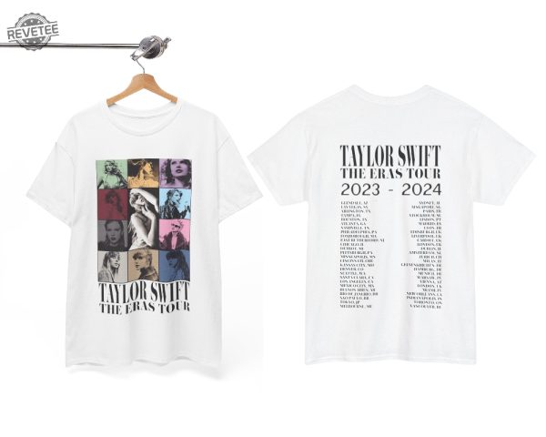Taylor Swift Eras Tour 2 Shirt Double Sided Eras Tour Ii 2024 World Cities Ttpd T Shirt Swiftie Gift Merch Comfy Tee revetee 3