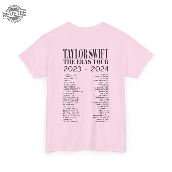 Taylor Swift Eras Tour 2 Shirt Double Sided Eras Tour Ii 2024 World Cities Ttpd T Shirt Swiftie Gift Merch Comfy Tee revetee 7