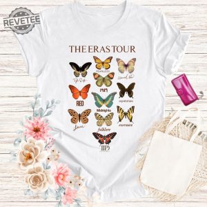 Butterfly The Eras Tour Shirt Ts New Album My First Concert Ts Music History Tee Custom Eras Tour Shirt revetee 2