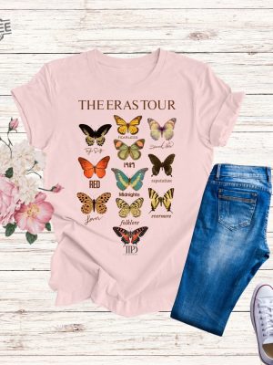 Butterfly The Eras Tour Shirt Ts New Album My First Concert Ts Music History Tee Custom Eras Tour Shirt revetee 4