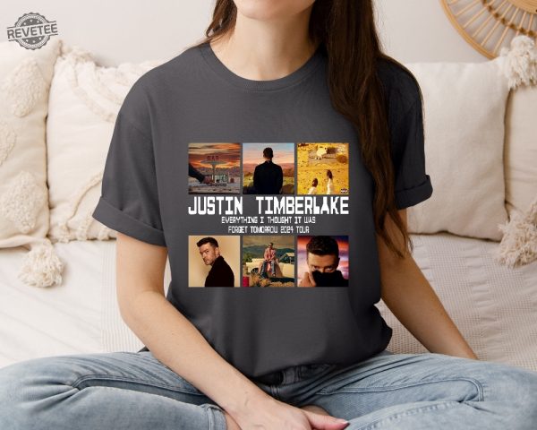 2024 Justin Timberlake Tour Shirt Forget Tomorrow World Tour Hoodie Unisex Graphic Shirt Justin Timberlake Montana House Unique revetee 1
