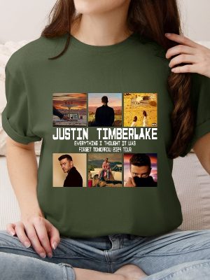 2024 Justin Timberlake Tour Shirt Forget Tomorrow World Tour Hoodie Unisex Graphic Shirt Justin Timberlake Montana House Unique revetee 2