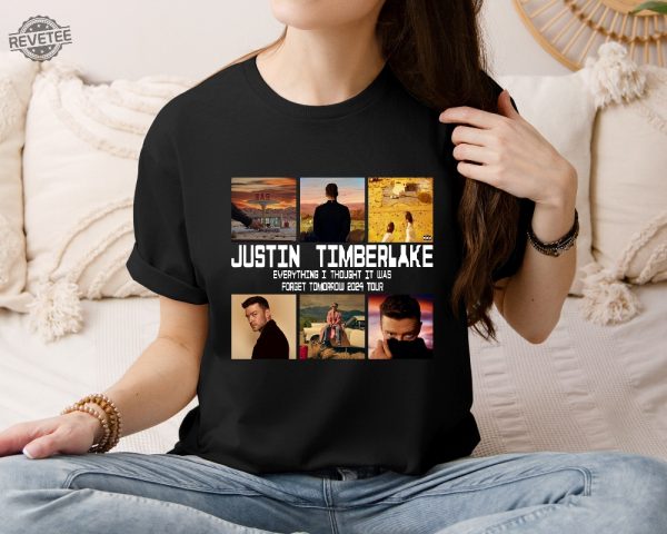 2024 Justin Timberlake Tour Shirt Forget Tomorrow World Tour Hoodie Unisex Graphic Shirt Justin Timberlake Montana House Unique revetee 3