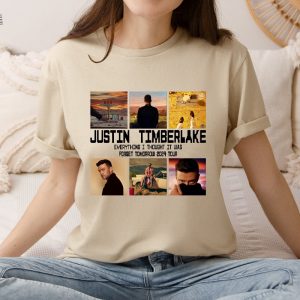 2024 Justin Timberlake Tour Shirt Forget Tomorrow World Tour Hoodie Unisex Graphic Shirt Justin Timberlake Montana House Unique revetee 5