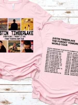 2024 Justin Timberlake Tour Shirt Forget Tomorrow World Tour Hoodie Justin Timberlake Concert Group Shirt Unique revetee 2 1