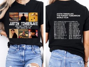 2024 Justin Timberlake Tour Shirt Forget Tomorrow World Tour Hoodie Justin Timberlake Concert Group Shirt Unique revetee 3 1