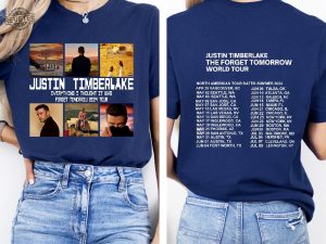 2024 Justin Timberlake Tour Shirt Forget Tomorrow World Tour Hoodie Justin Timberlake Concert Group Shirt Unique revetee 5