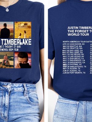 2024 Justin Timberlake Tour Shirt Forget Tomorrow World Tour Hoodie Justin Timberlake Concert Group Shirt Unique revetee 5