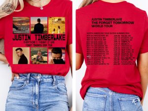 2024 Justin Timberlake Tour Shirt Forget Tomorrow World Tour Hoodie Justin Timberlake Concert Group Shirt Unique revetee 6