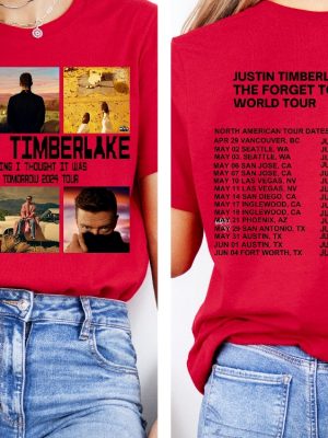 2024 Justin Timberlake Tour Shirt Forget Tomorrow World Tour Hoodie Justin Timberlake Concert Group Shirt Unique revetee 6