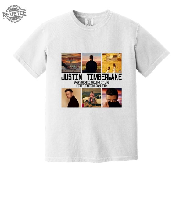 2024 Justin Timberlake Tour Shirt Forget Tomorrow World Tour Shirt Unisex Graphic Shirt Justin Timberlake Concert Group Unique revetee 1