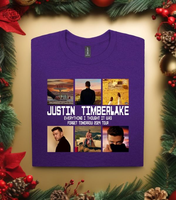 2024 Justin Timberlake Tour Shirt Forget Tomorrow World Tour Shirt Unisex Graphic Shirt Justin Timberlake Montana House Unique revetee 2