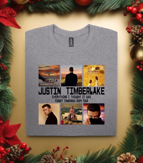 2024 Justin Timberlake Tour Shirt Forget Tomorrow World Tour Shirt Unisex Graphic Shirt Justin Timberlake Montana House Unique revetee 4