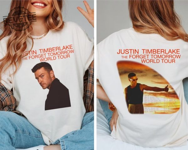 Forget Tomorrow World Tour Justin Timberlake 2024 Shirt Justin Timberlake Shirt Nsync Members Unique revetee 1