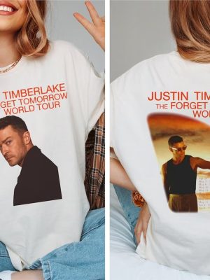 Forget Tomorrow World Tour Justin Timberlake 2024 Shirt Justin Timberlake Shirt Nsync Members Unique revetee 2