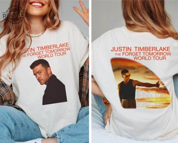 Forget Tomorrow World Tour Justin Timberlake 2024 Shirt Justin Timberlake Shirt Nsync Members Unique revetee 2