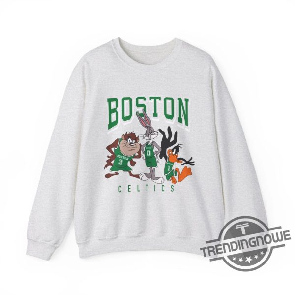Boston Celtics Sweatshirt Looney Tunes Sweatshirt Space Jam Crewneck Vintage Celtics Crewneck Celtics Shirt trendingnowe 3