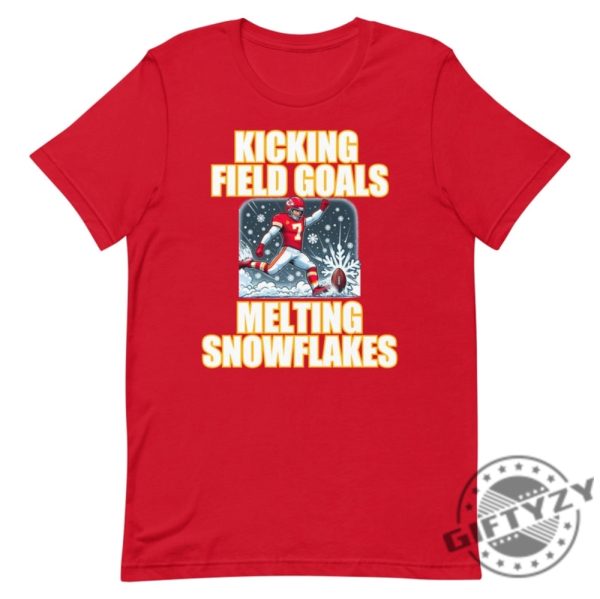 New Butker Shirt For Chiefs Fan Melting Snowflakes Kansas City Football Roman Catholic Shirt giftyzy 2
