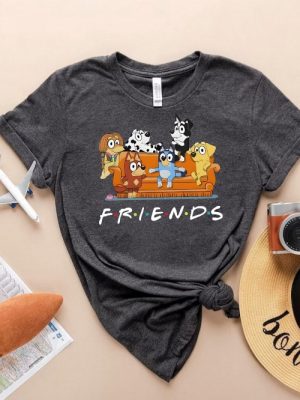 Friends Bluey T Shirt Bluey Cartoon Tee Friends Of Bluey Shirt Animation Fans Top Friends Bluey T Shirt Unique revetee 2