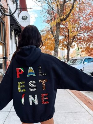 Free Palestine Shirt Sweatshirt Hoodie Letters Map Outline Shirt Palestinian Resistance Thoughtful Gift Shirt Watermelon Shirt Unique revetee 4